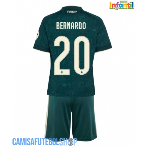 Camisa de time de futebol Real Madrid Bernardo Silva #20 Replicas 2º Equipamento Infantil 2026-27 Manga Curta (+ Calças curtas)